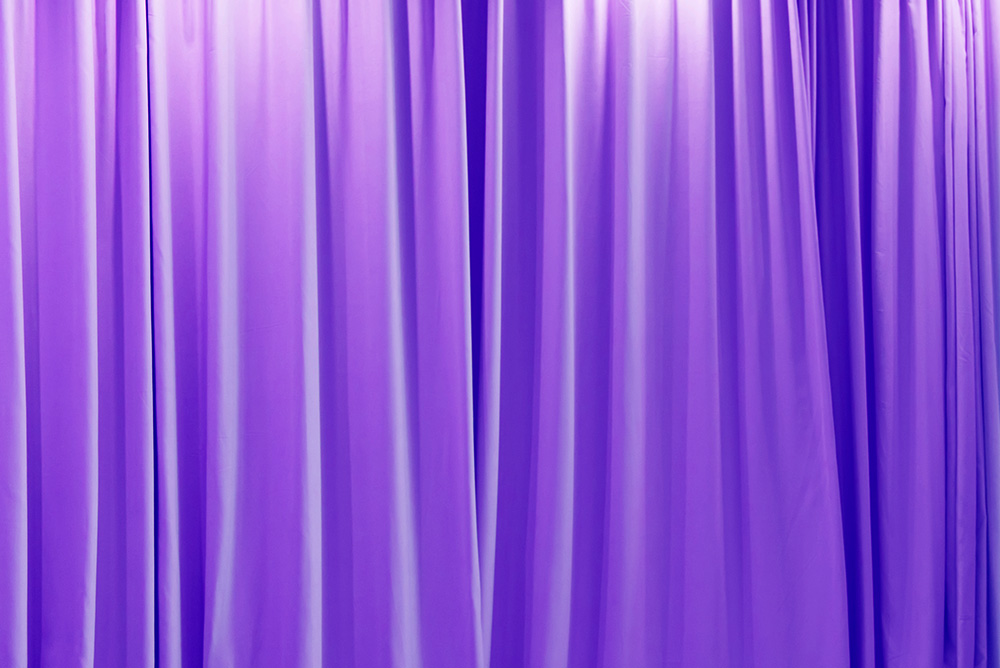 Velour and Sheer Drape